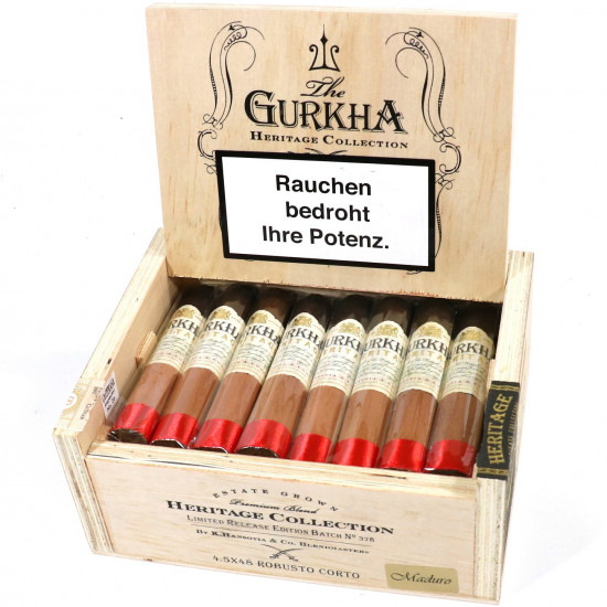 Сигары Gurkha Heritage Maduro Robusto Corto от Gurkha