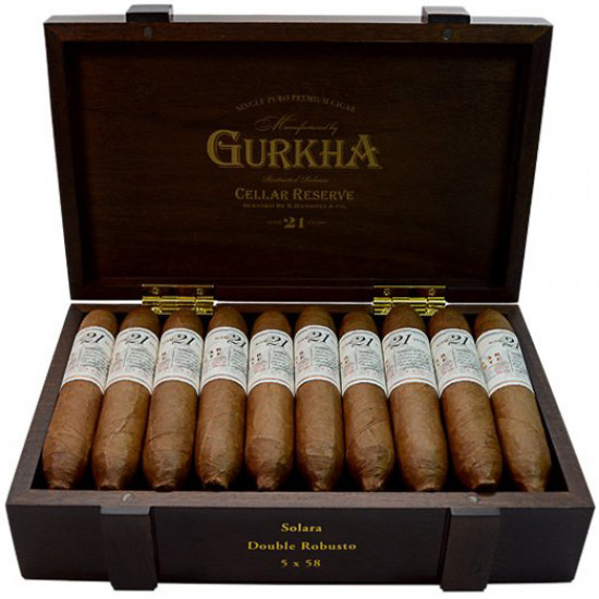 Сигары Gurkha Cellar Reserve Aged 21 Solara Double Robusto от Gurkha