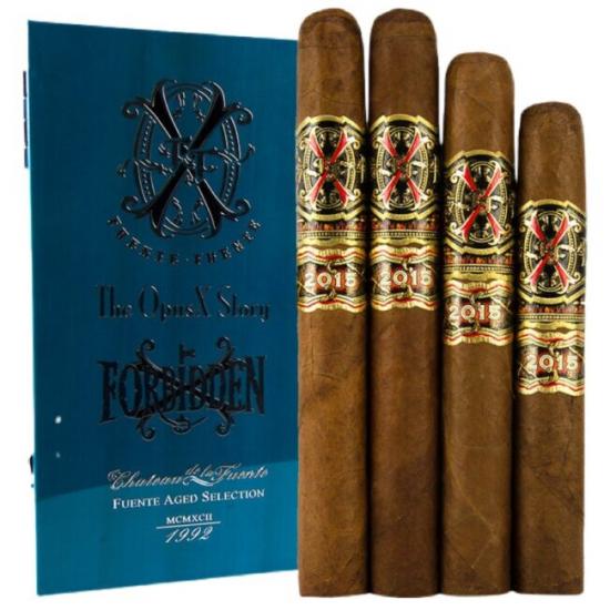 Сигары Arturo Fuente FFOX Fuente Fuente Opus X Story 4 Set Cigars Blue в подарочной упаковке