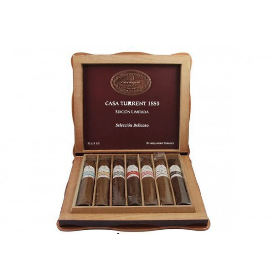 Сигары Casa Turrent 1880 Edicion Limitada Selection Belicoso SET of 7 cigars в подарочной упаковке 