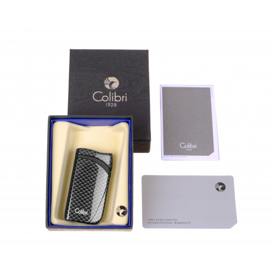 Зажигалки Зажигалка сигарная Colibri Falcon, черный карбон от Colibri