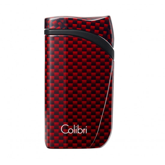 Зажигалки Зажигалка сигарная Colibri Falcon, красный карбон от Colibri