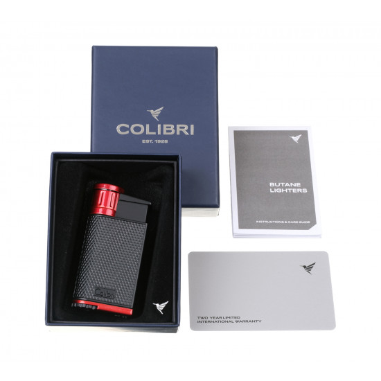 Зажигалки Зажигалка сигарная Colibri Evo, черно-красная от Colibri