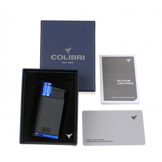 Зажигалки Зажигалка сигарная Colibri Evo, черно-синяя от Colibri