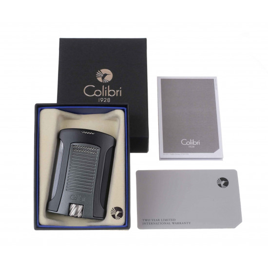 Зажигалки Зажигалка сигарная Colibri Daytona, черно-серая от Colibri