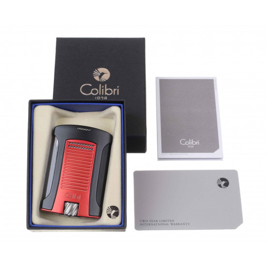 Зажигалки Зажигалка сигарная Colibri Daytona, черно-красная от Colibri