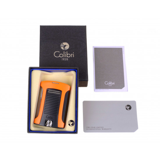 Зажигалки Зажигалка сигарная Colibri Daytona, оранжево-черная от Colibri