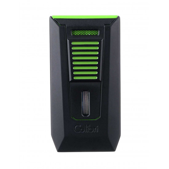 Зажигалки Зажигалка сигарная Colibri Slide (двойное пламя), черно-зеленая от Colibri