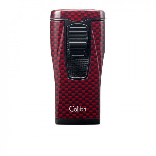 Зажигалки Зажигалка сигарная Colibri Monaco (тройное пламя), красный карбон от Colibri