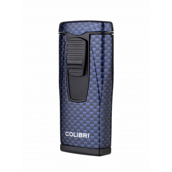 Зажигалки Зажигалка сигарная Colibri Monaco (тройное пламя), синий карбон от Colibri