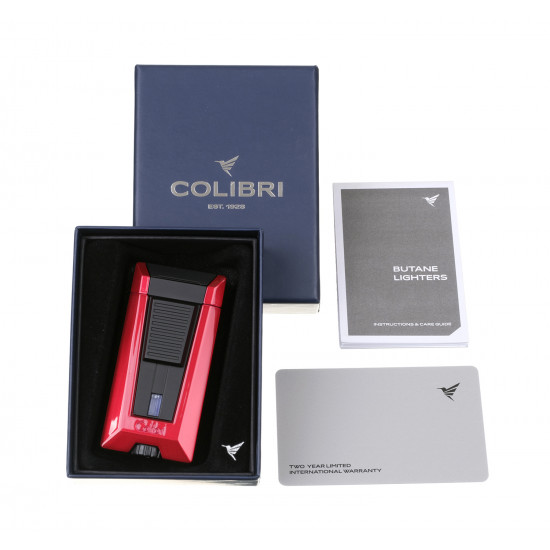 Зажигалки Зажигалка сигарная Colibri Stealth (тройное пламя), красный металлик от Colibri