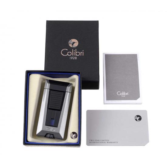 Зажигалки Зажигалка сигарная Colibri Stealth (тройное пламя), серый металлик от Colibri