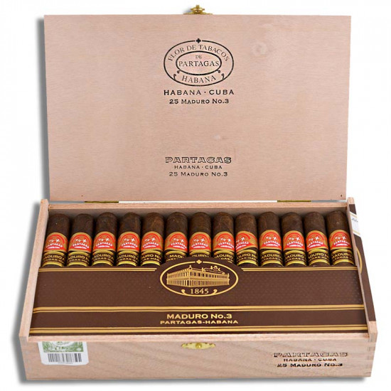 Сигары Partagas Maduro № 3 от Partagas