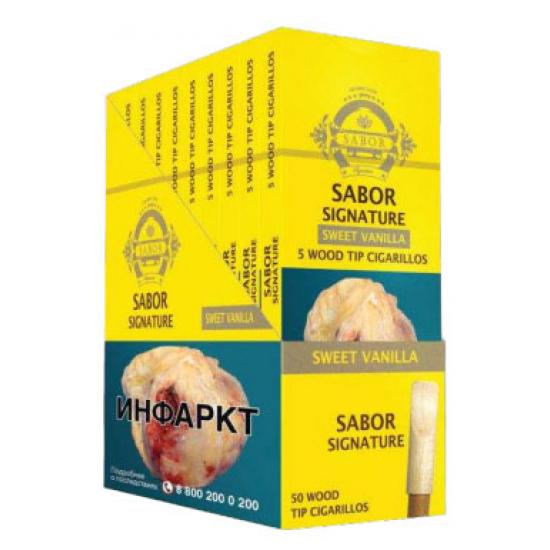 Сигариллы Sabor Signature Wood Tip Sweet Vanilla