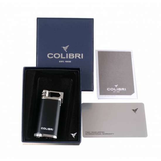 Зажигалки Зажигалка сигарная Colibri Belmont, черная-хром от Colibri