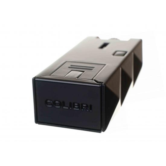 Зажигалка сигарная Colibri Quasar, двойное турбопламя, Черный лак 