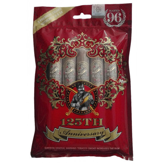 Сигары Gurkha 125 Anniversary Rothschild Pack в подарочной упаковке от Gurkha