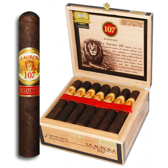 Сигары La Aurora 107 Maduro Robusto от La Aurora